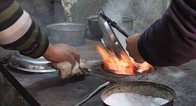 Havaların soğuması ateş başındaki kalay ustalarının yüzünü güldürdü
