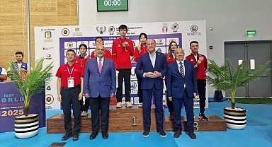 Havalı tüfek karışık takımından tarihi madalya