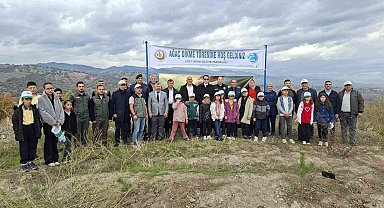 Hisarcık'ta Milli Ağaçlandırma Gününde 150 fidan toprakla buluştu