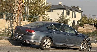 Iğdır'da maddi hasarlı trafik kazası