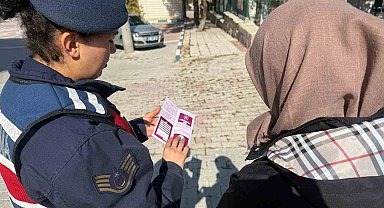 İhsaniye'de jandarmadan bilgilendirme çalışması