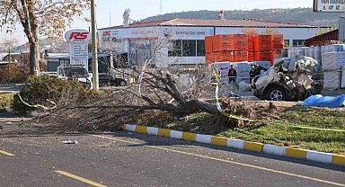 İkiye bölünen otomobil, genç arkadaşlara mezar oldu