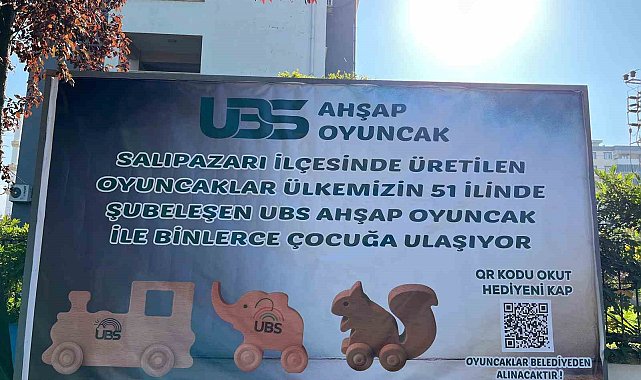 İlçede çocuklara ücretsiz QR kodla oyuncak sürprizi