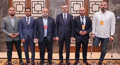 İletişim Başkanı Duran, Gazze'de görev yapan gazetecilerle buluştu