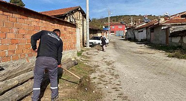 İnönü'nün dış mahallelerinde temizlik çalışması