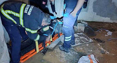 İnşaat boşluğuna düşen kişi yaralandı