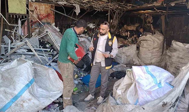 İskenderun'da hurdacılar denetlendi