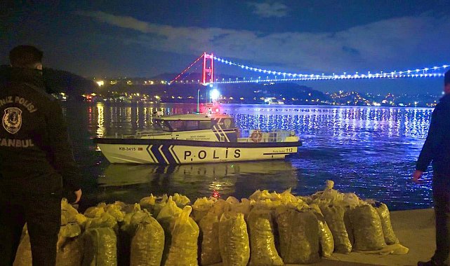 İstanbul'da 2 ton 350 kilogram kaçak midye ele geçirildi