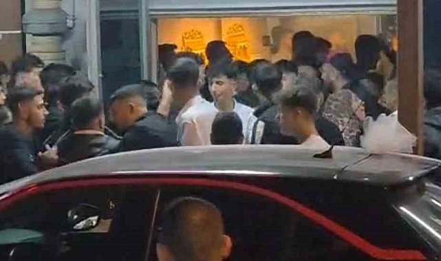 İstanbul'da düğün salonundaki kavga kamerada