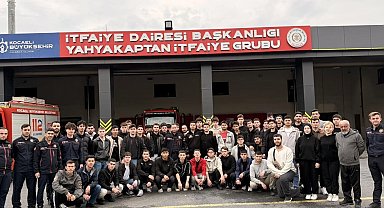 İtfaiyeci adaylarından Kocaeli İtfaiyesi'ne teknik ziyaret