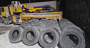 Jandarmadan lastik operasyonu