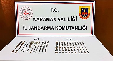 Jandarmanın uygulamasında tarihi eser ve esrar ele geçirildi: 2 tutuklama
