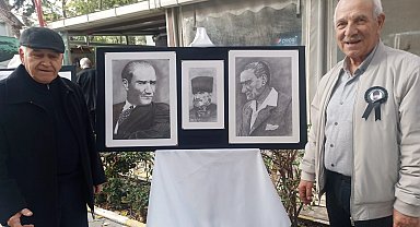 Kadir Elmaz'dan Atatürk temalı karakalem sergisi