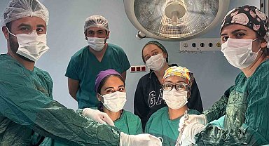 Kağızman Devlet Hastanesi'nde karın kesisi ameliyatı
