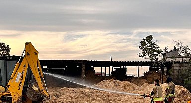 Kahramanmaraş'ta samanlık yangını