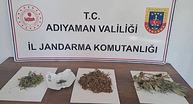 Kahta'da 305 gram kubar esrar ve kenevir ele geçirildi