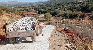 Karacasu Dibekbükü mevkiindeki yol çalışması tamamlandı