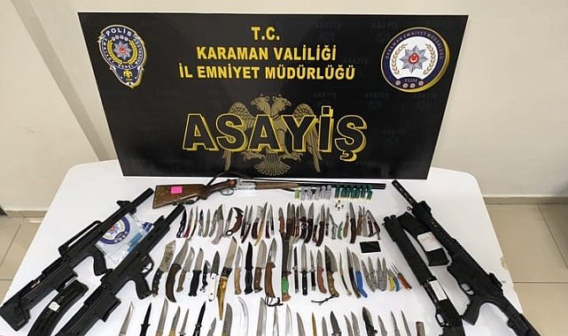 Karaman'da asayiş uygulaması: 8 tutuklama