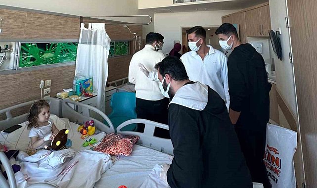 Karaman'da lösemi hastası çocuklar sevindirildi