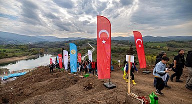 Karamürsel'de yanan bölge 3 bin fidanla yeşerecek