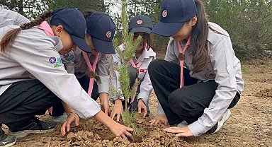 Kastamonu'da fidanlar toprakla buluştu