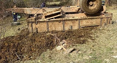 Kastamonu'da traktör devrildi: 1 ölü