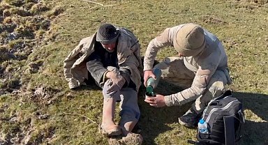 Kayıp çoban hastaneye sevk edildi