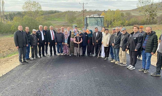 Kaymakam Kılıç köylerdeki asfalt çalışmasını inceledi