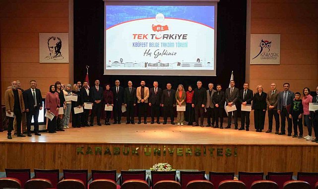 KBÜFEST'e katkı sunanlara teşekkür belgesi