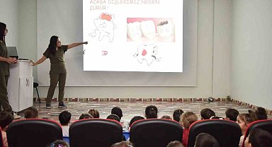 Kepez'de miniklere diş sağlığı eğitimi