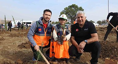 Kilis'te binlerce fidan toprakla buluştu