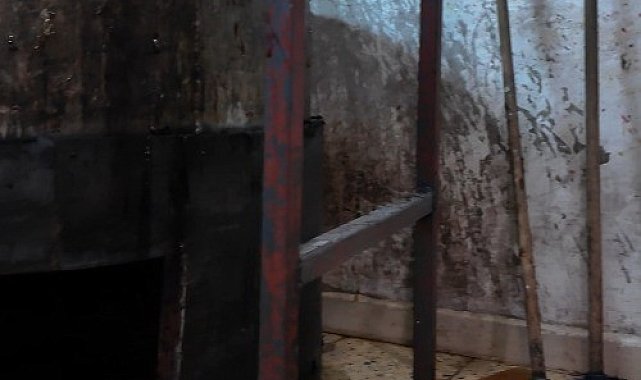 Kilis'te cevizli sucuk imalathanesinde tepki çeken görüntüler