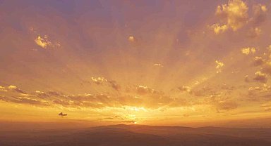 Kırıkkale'de gün batımı renk cümbüşü oluşturdu