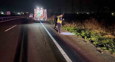 Kırklareli'de aracın çarpması ile metrelerce uzağa savrulan şahıs hayatını kaybetti