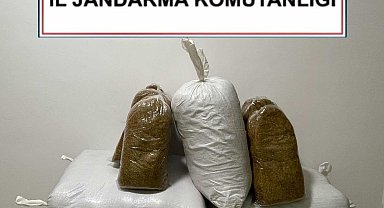 Kırşehir'de jandarmadan kaçak tütün operasyonu