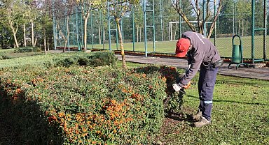 Kış turizminin gözdesi Kartepe'de park ve bahçeler güzelleşiyor
