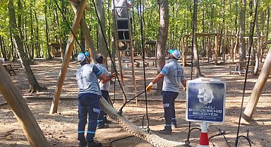 Kocaeli Ormanya'da oyun gruplarına periyodik bakım