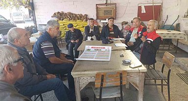 Koçarlı'da üreticilerle şap hastalığı ve tarımsal desteklemeler görüşüldü
