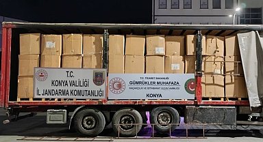 Konya'da 12 bin kilogram kaçak tütün ele geçirildi