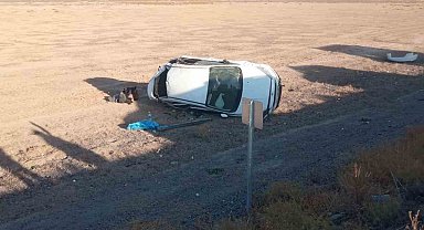 Konya'da otomobil takla attı: 6 yaralı