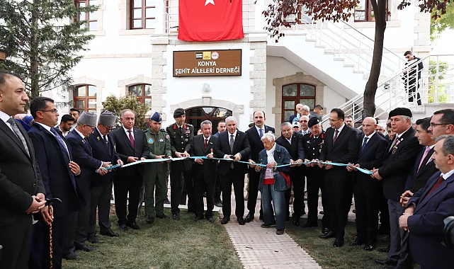 Konya'da yenilenen Şehit Aileleri Derneği binası açıldı
