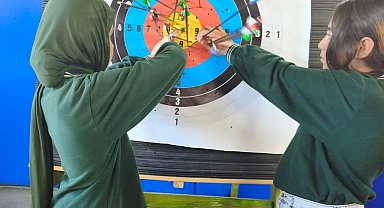 Korkut'ta okçuluk antrenmanları yoğun katılımla sürüyor