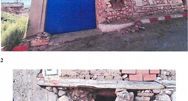 Köydeki bir evin temelindeki tarihi taşı yerinden söken muhtar tutuklandı