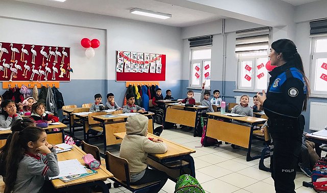 Kütahya İl Emniyet Müdürlüğü'nden öğrencilere güvenlik eğitimi