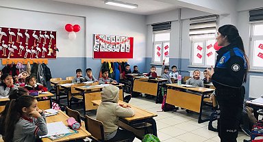 Kütahya İl Emniyet Müdürlüğü'nden öğrencilere güvenlik eğitimi