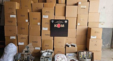 Kütahya'da 688 bin 640 adet makaron ele geçirildi