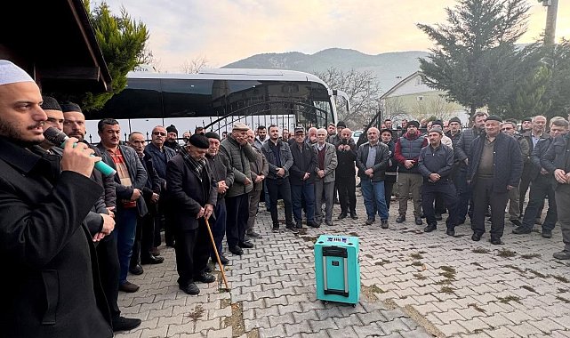 Kutsal topraklara dualarla uğurlandılar