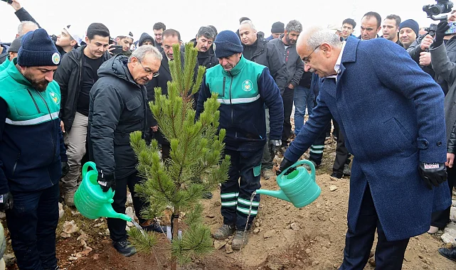 Malatya Beydağı'nda 10 bin 444 fidan toprakla buluştu