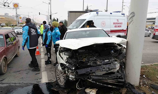 Malatya'da araçlar çarpıştı: 2 yaralı