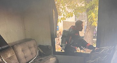 Malatya'da konteyner yangını